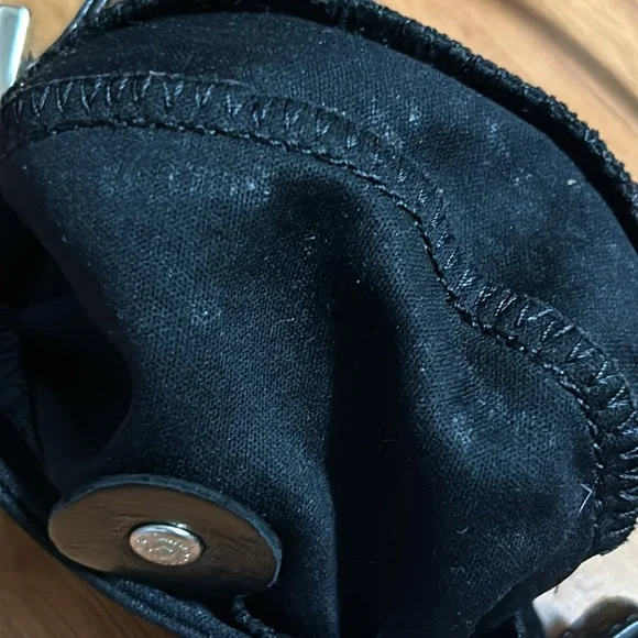 Authentic Fendi Mamma Baguette Shoulder Bag Black Mini Croissant - Picture 14 of 16